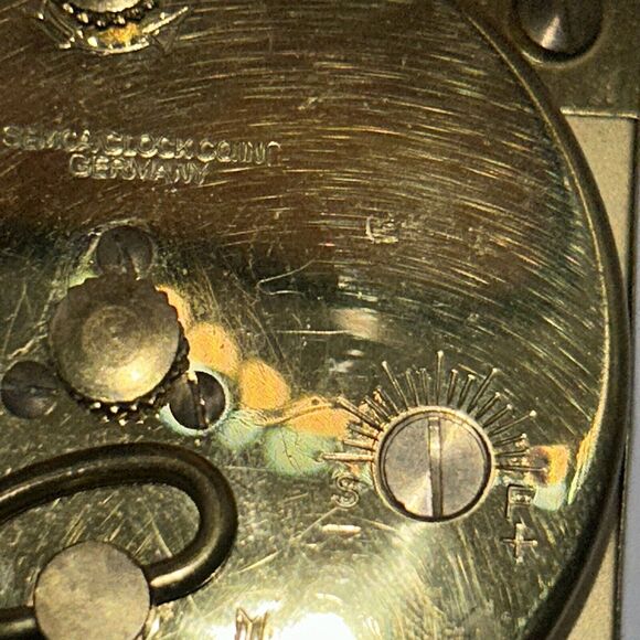 Phinney Walker Mechanical Travel Alarm Clock With Date Vintage Made In Germany - Picture 10 of 12